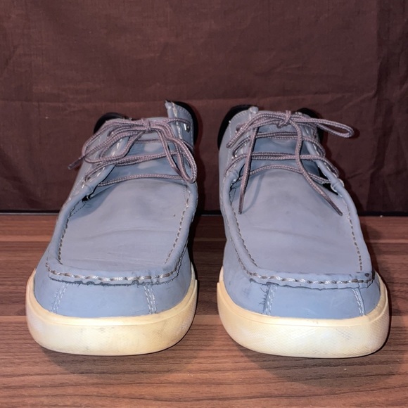 Size 11.5 • Timberland Groveton Moc-Toe Chukka Boot • Gray Leather • A115U • - Picture 4 of 16
